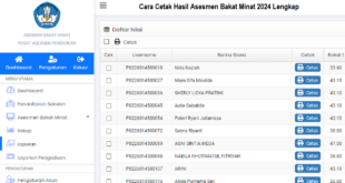 Cara Cetak Hasil Asesmen Bakat Minat 2024 Lengkap