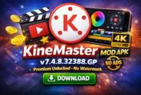 Unduh KineMaster Mod APK 7.4.8.32388.GP (Premium Unlocked, Tanpa Watermark)
