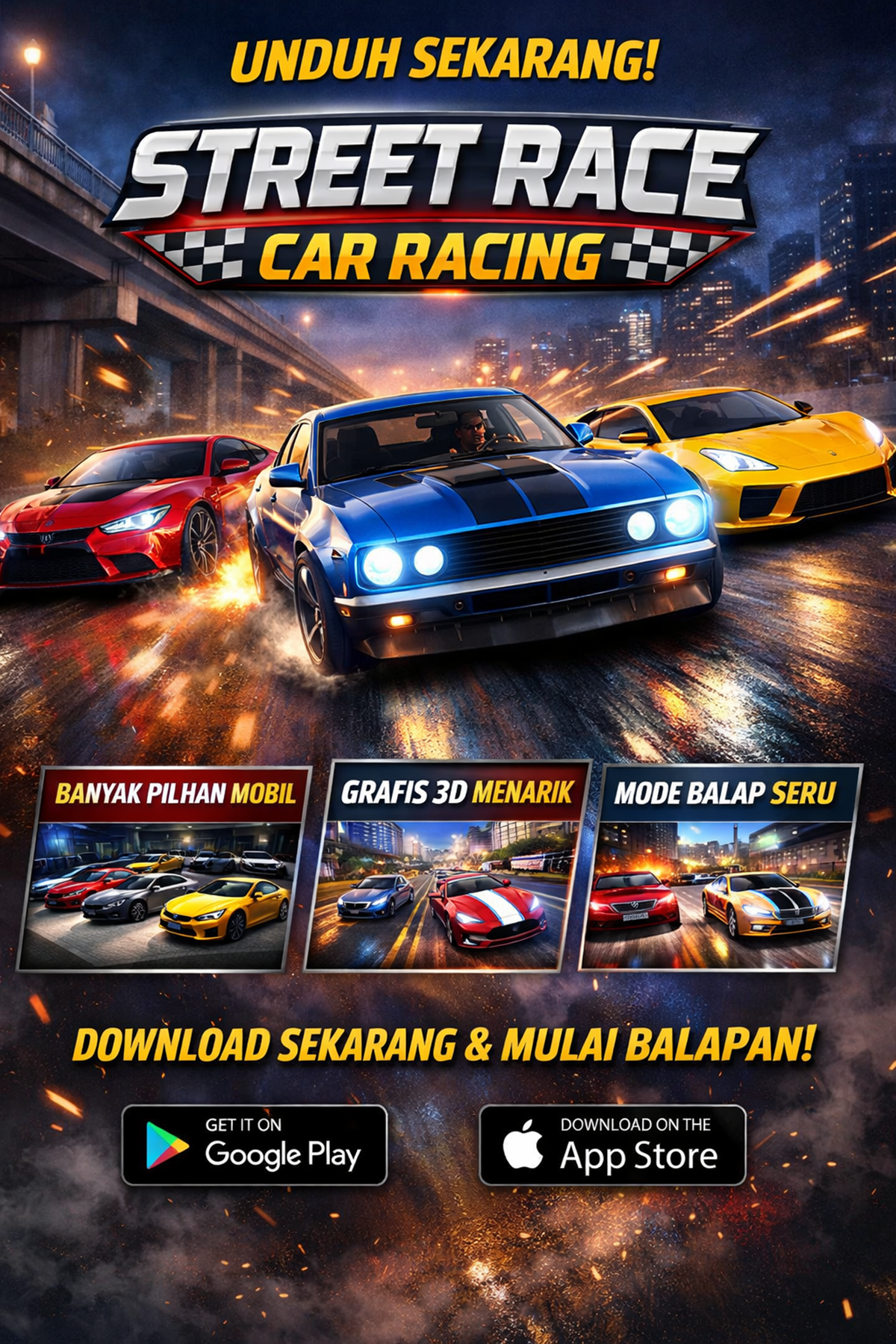 Unduh Street Race: Car Racing – Game Balap Seru dengan Aksi Kecepatan Tinggi